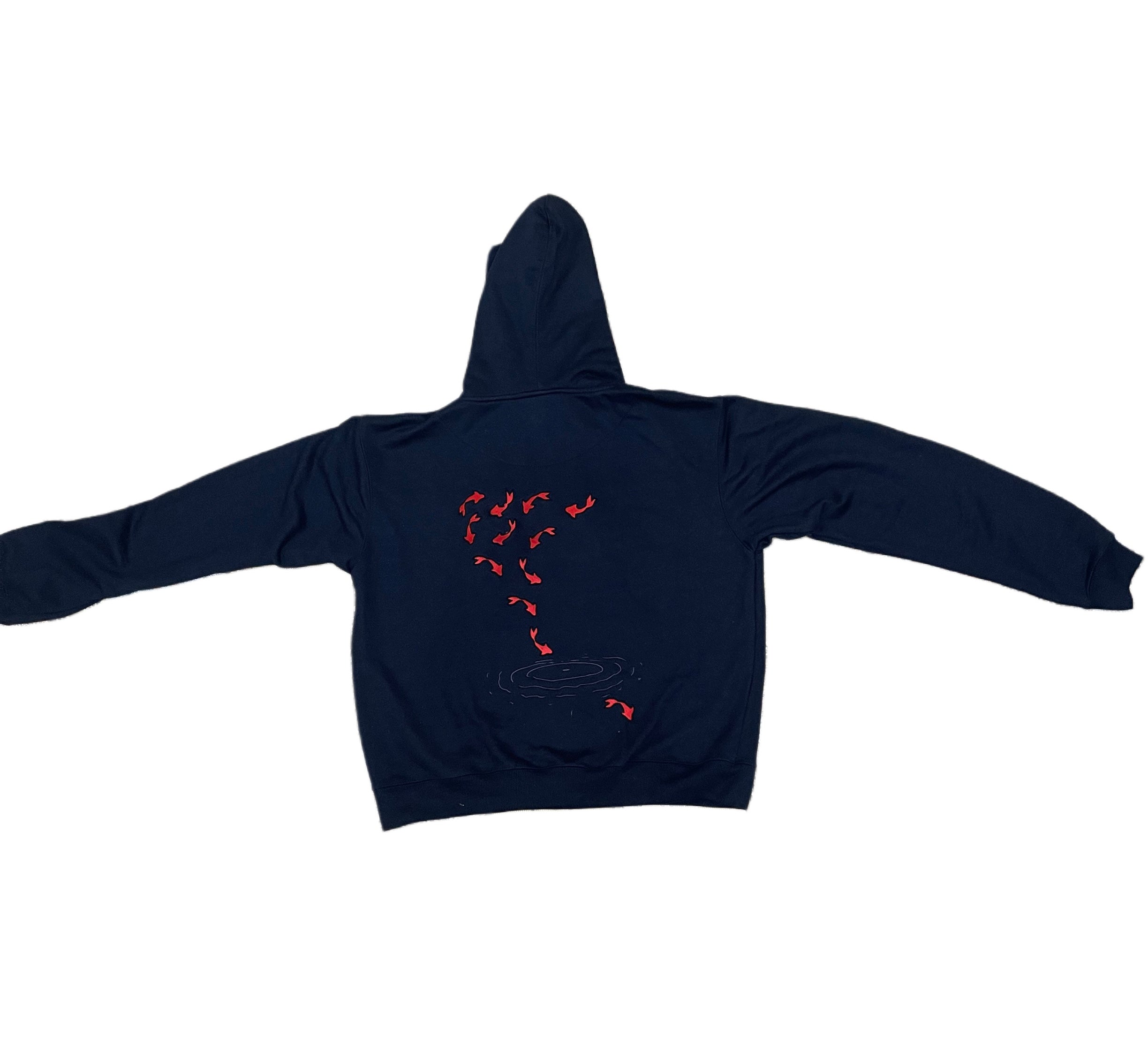 KOI HOODIE “NAVY BLUE”